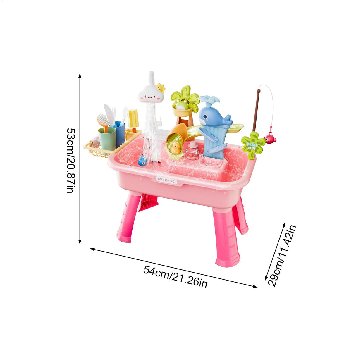 Children Kitchen Toys Electric Fun Waters Play Water Wash Basin Fishing Dishwashing Home Role-playing Baby Early Education Toys