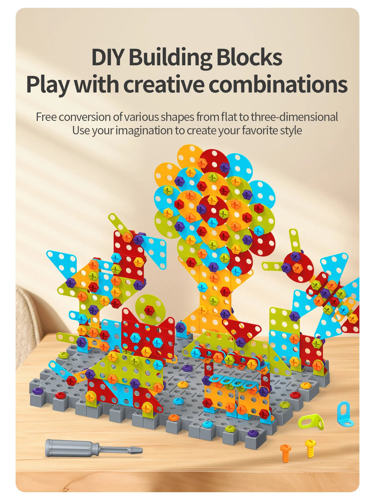 Disassembly Match Tool Toys Children Educational Assembled Bricks Blocks Sets Design Building Toys for Boys Kids Birthday Gifts
