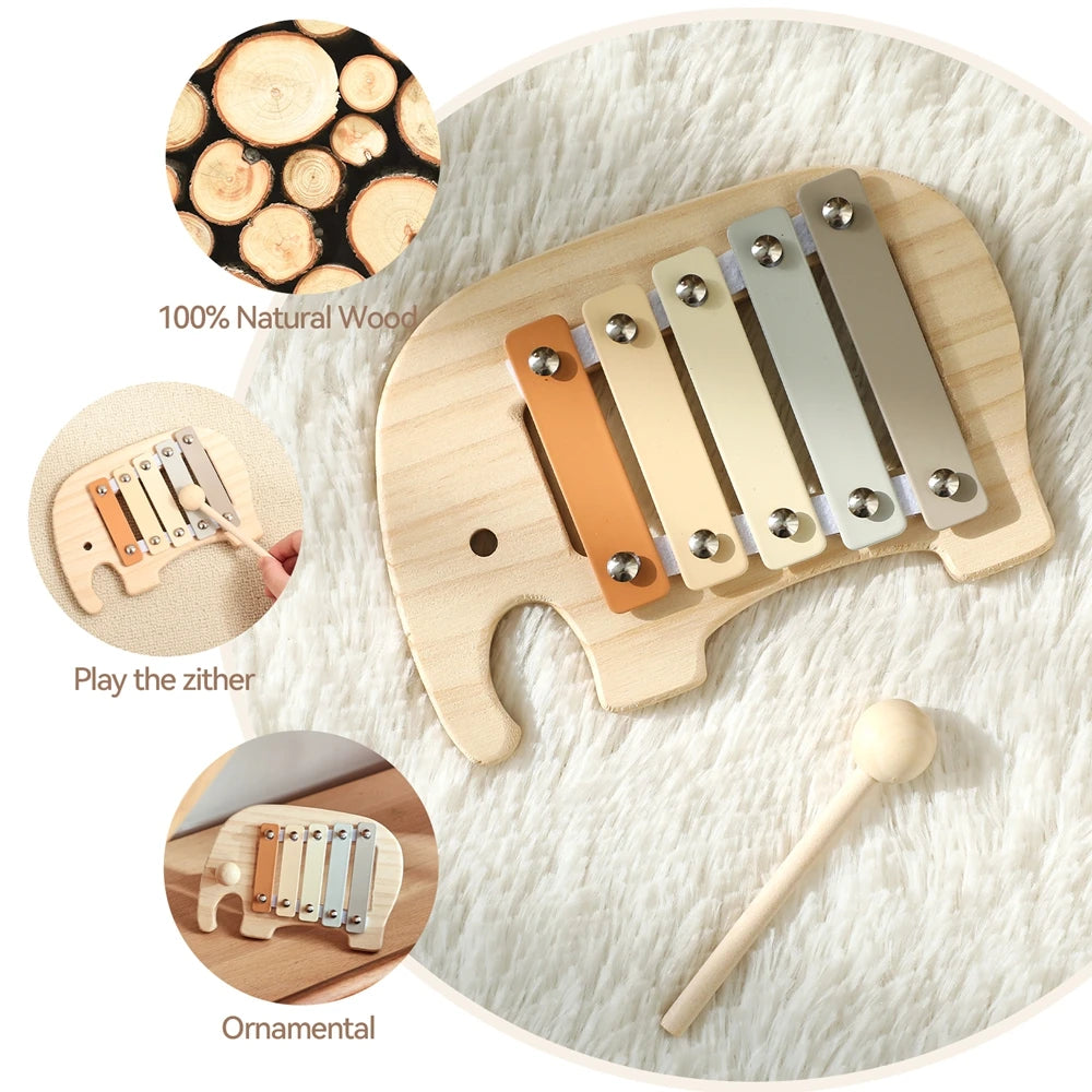 Music Toys for Children Music Instruments Girl Toys Wooden Cartoon Educational Instruments Children's Toys Games for Children