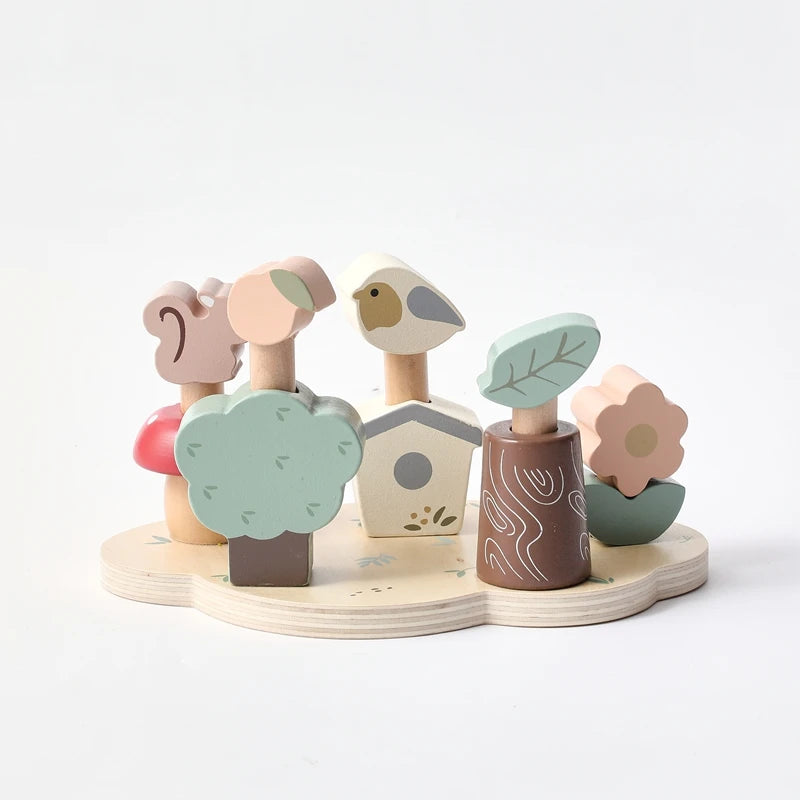 Montessori Toys For Babies Wooden Bounce Knock Game Baby Finger Fine Sports Education Toy Sensory Exercise Toys Children's Gift