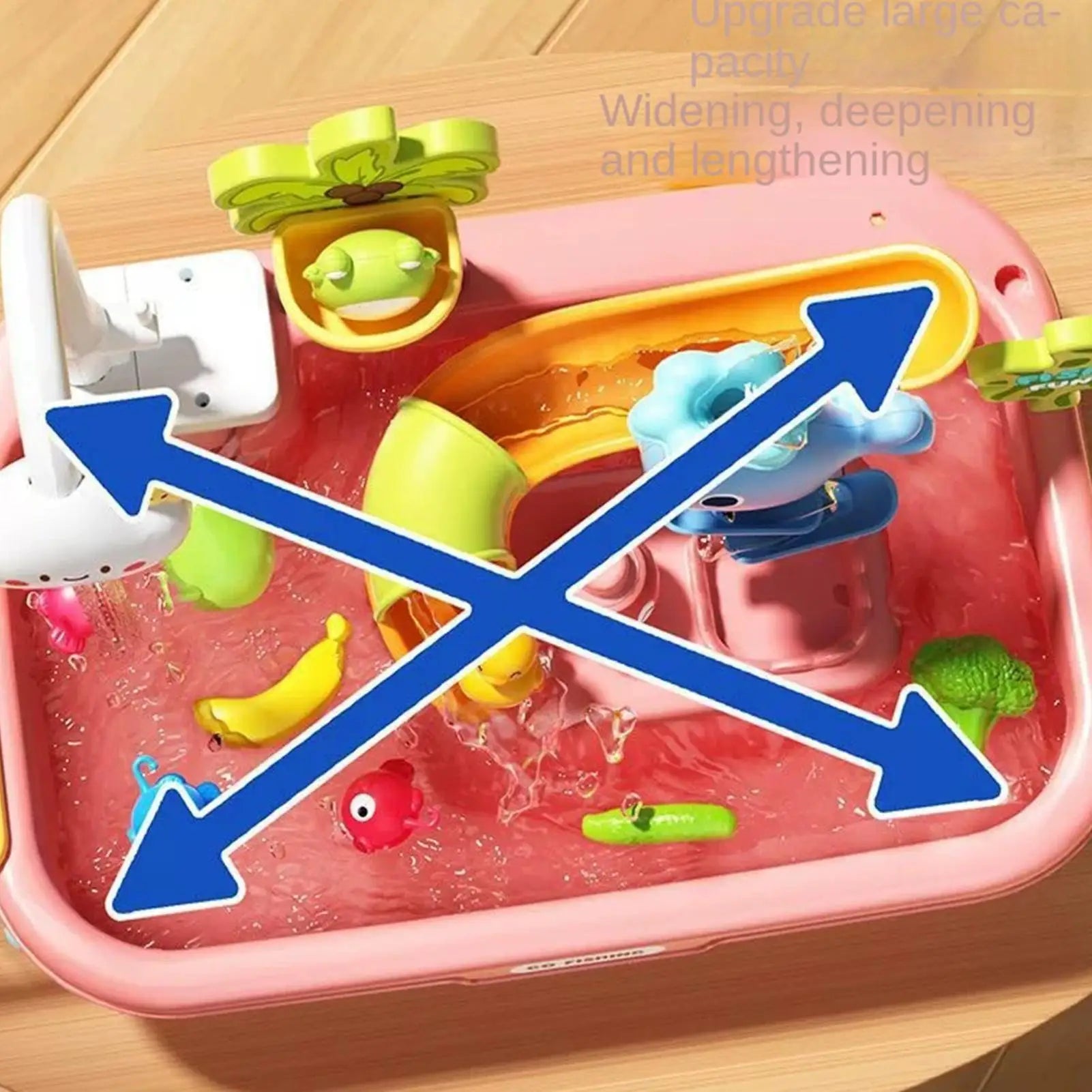 Children Kitchen Toys Electric Fun Waters Play Water Wash Basin Fishing Dishwashing Home Role-playing Baby Early Education Toys