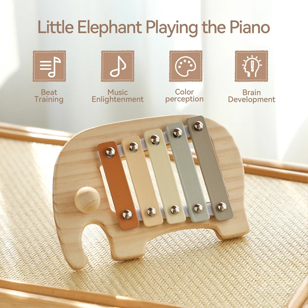 Music Toys for Children Music Instruments Girl Toys Wooden Cartoon Educational Instruments Children's Toys Games for Children
